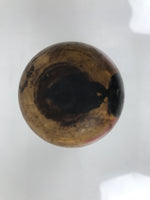 Japanese Wooden Naruko Kokeshi Doll Vtg Black Red Brown Traditional Craft KF767