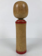 Japanese Wooden Naruko Kokeshi Doll Vtg Black Red Brown Traditional Craft KF786