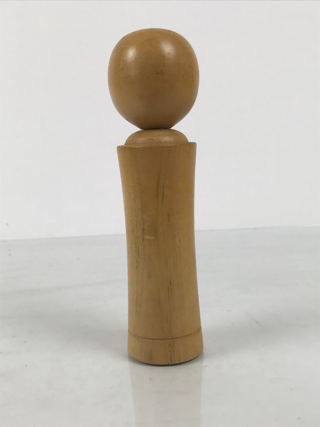 Japanese Wooden Naruko Kokeshi Doll Vtg Black Red Brown Traditional Craft KF836