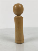 Japanese Wooden Naruko Kokeshi Doll Vtg Black Red Brown Traditional Craft KF836