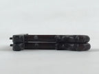Japanese Wooden Plate Stand Picture Frame Stand Vtg Display Saratate Brown JK538