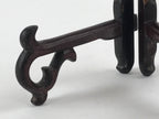Japanese Wooden Plate Stand Picture Frame Stand Vtg Display Saratate Brown JK538