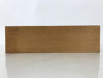 Japanese Wooden Pottery Storage Box Inside 33.8x9x9.3cm Brown Compartment X218