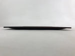Japanese Wooden Serving Tray Makie Flowers Vtg Square Dark Brown Obon LWB70