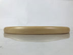 Japanese Wooden Serving Tray Obon Vtg Natural Brown Round Grain Plate LWB142
