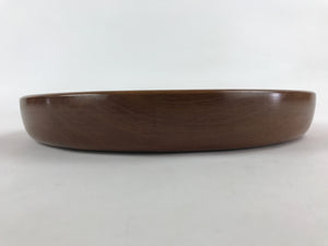 Japanese Wooden Serving Tray Vtg Simple Obon Light Brown Round Tea UR888