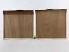 Japanese Wooden Sewing Box Haribako Vtg Tansu 2 Drawers Cherry Blossom T339
