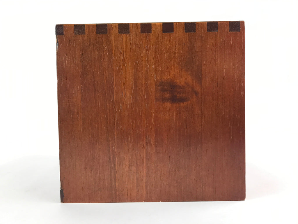 Japanese Wooden Sewing Box Haribako Vtg Tansu 2 Drawers Cherry Blossom T339
