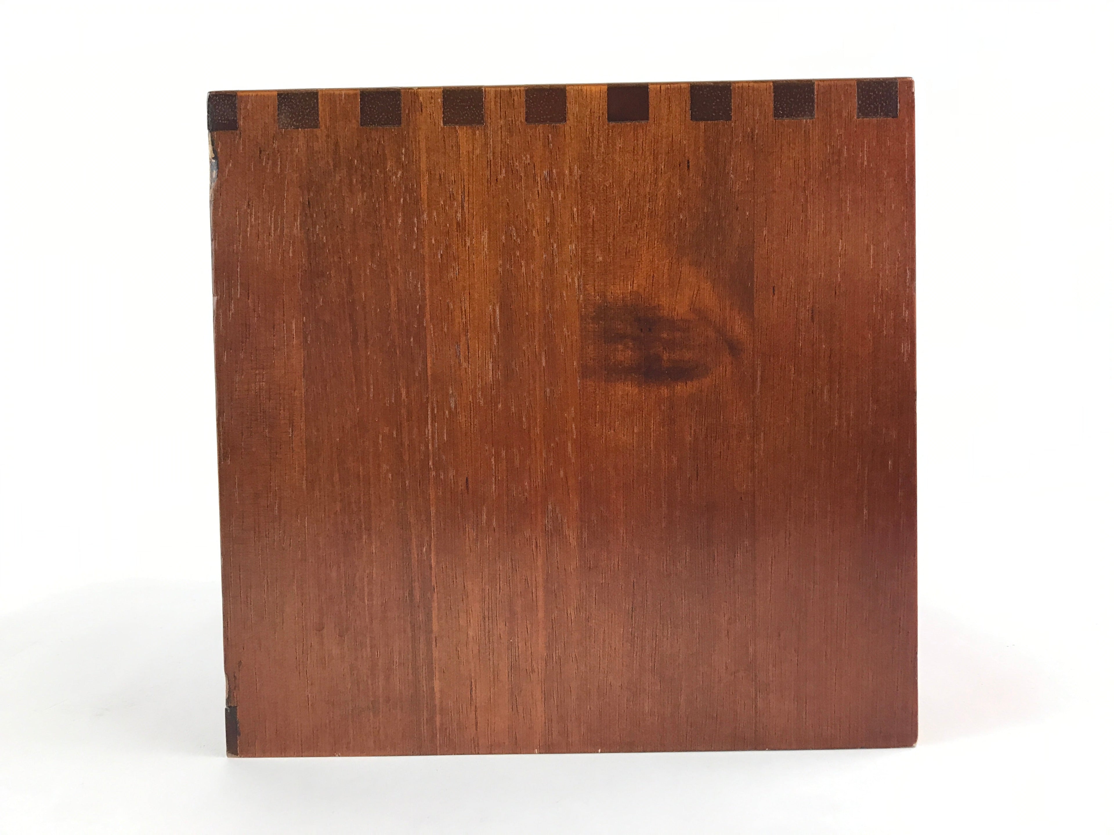 Japanese Wooden Sewing Box Haribako Vtg Tansu 2 Drawers Cherry Blossom T339