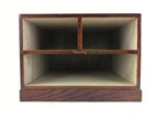Japanese Wooden Sewing Box Haribako Vtg Tansu 3 Drawers Maki-e Flowers T344
