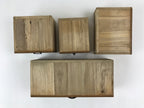 Japanese Wooden Sewing Box Haribako Vtg Tansu 4 Drawers Movable Pin Stand T347