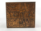 Japanese Wooden Sewing Box Haribako Vtg Tansu 4 Drawers Movable Pin Stand T347
