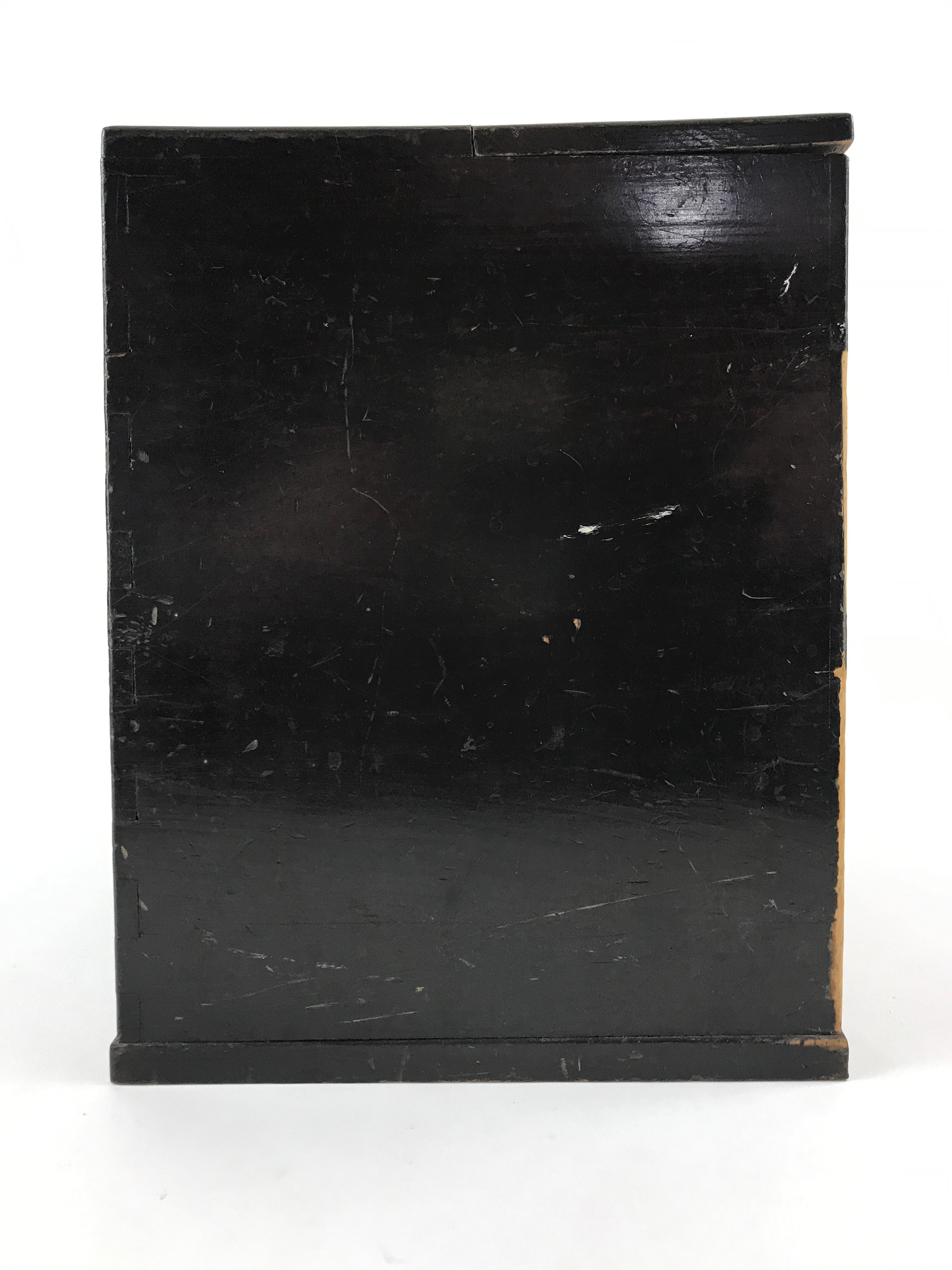 Japanese Wooden Sewing Box Haribako Vtg Tansu 5 Drawers Dark Brown T346