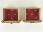 Japanese Wooden Sewing Box Haribako Vtg Tansu Chest 2 Drawers Hida Takayama T335