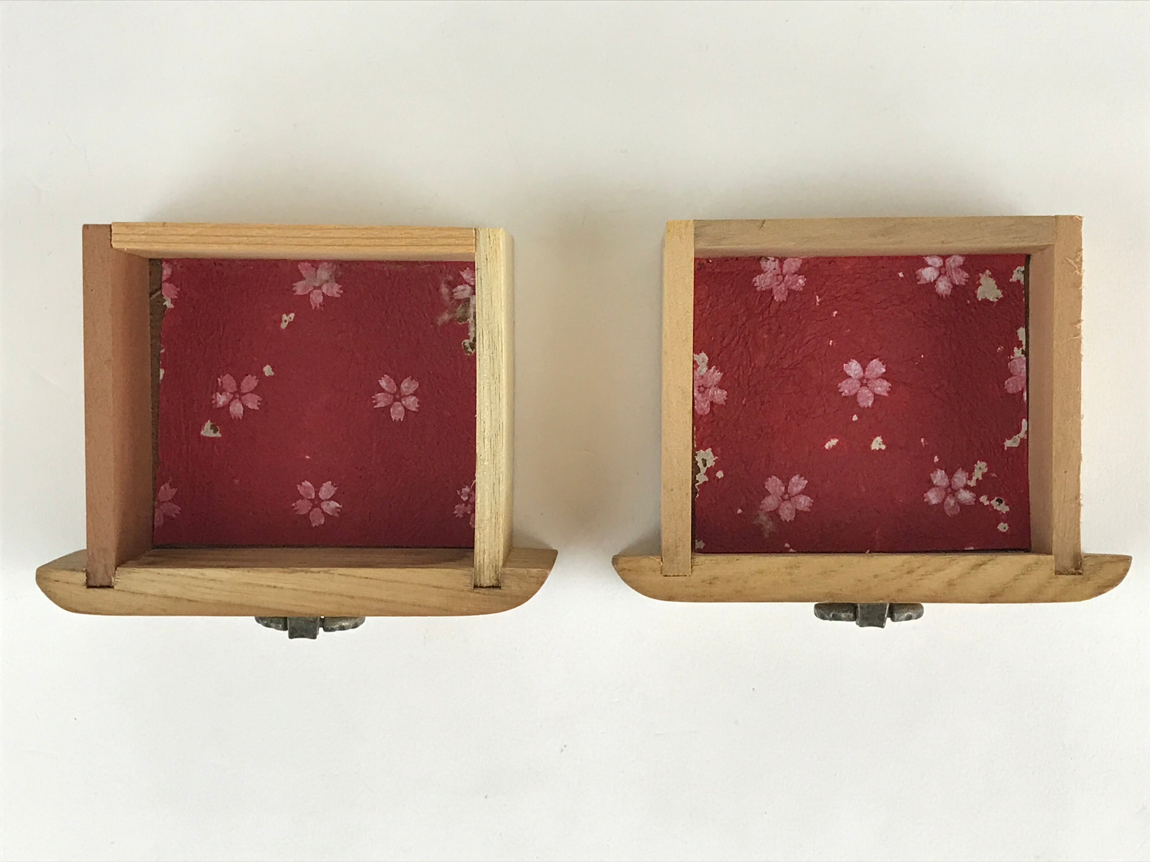 Japanese Wooden Sewing Box Haribako Vtg Tansu Chest 2 Drawers Hida Takayama T335