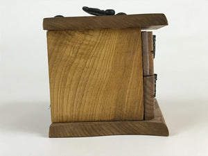 Japanese Wooden Sewing Box Haribako Vtg Tansu Chest 5 Drawers