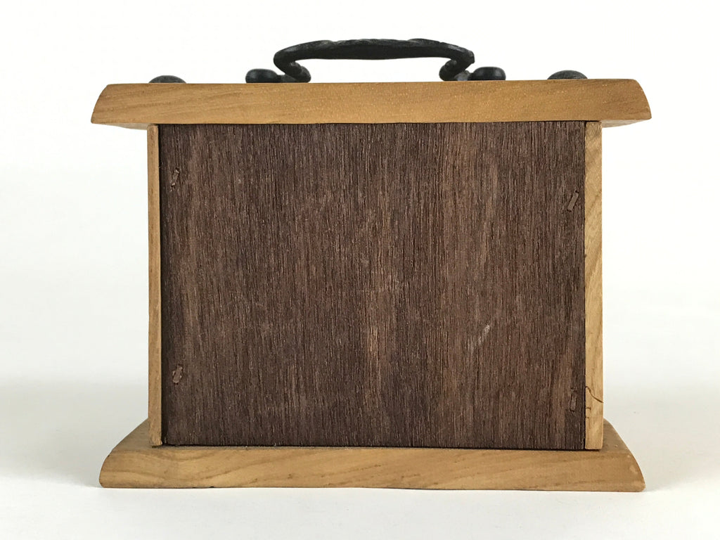 Japanese Wooden Sewing Box Haribako Vtg Tansu Chest 2 Drawers Hida Takayama T335