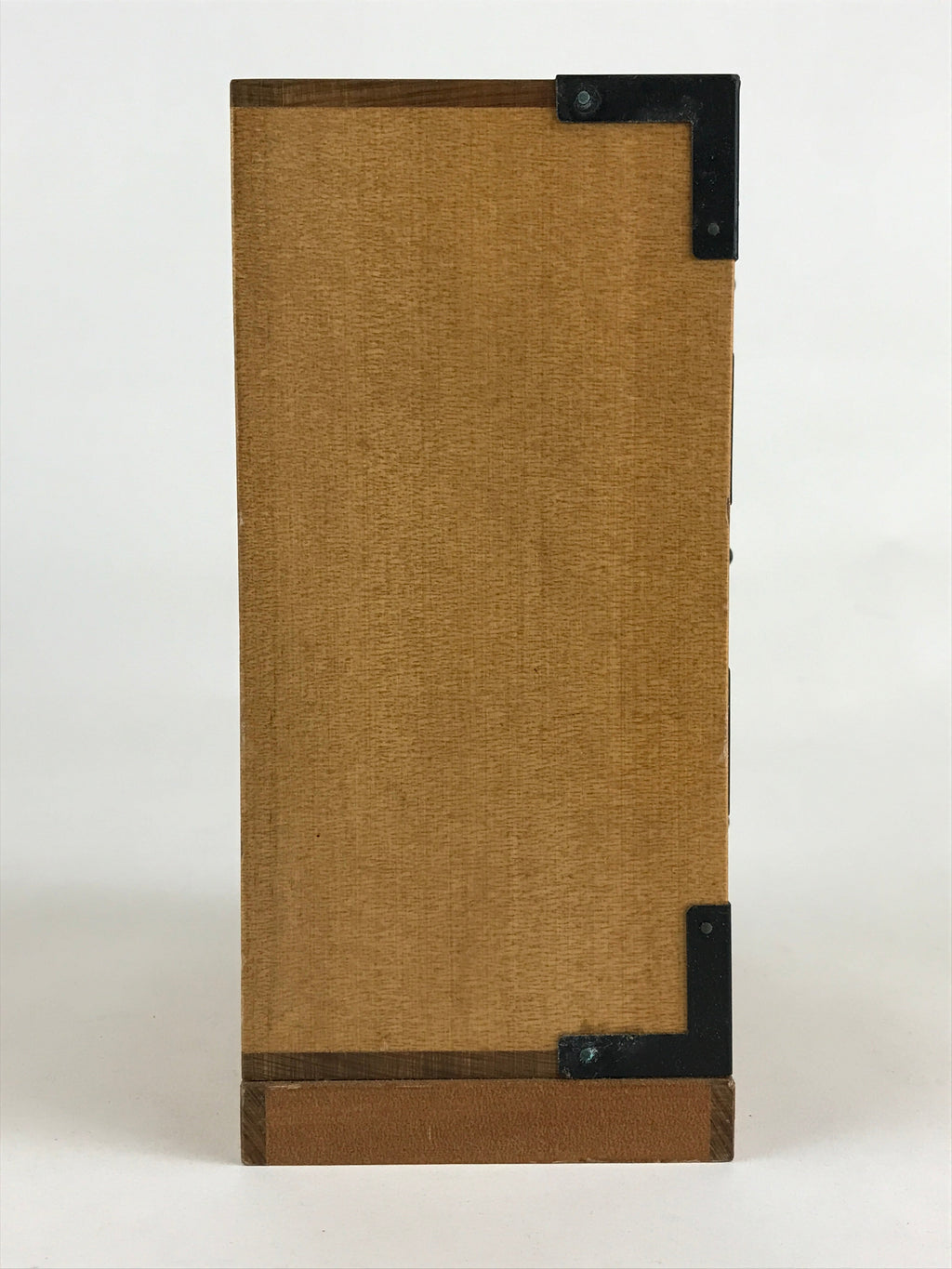 Japanese Wooden Sewing Box Haribako Vtg Tansu Chest 3 Drawers Family Crest T333