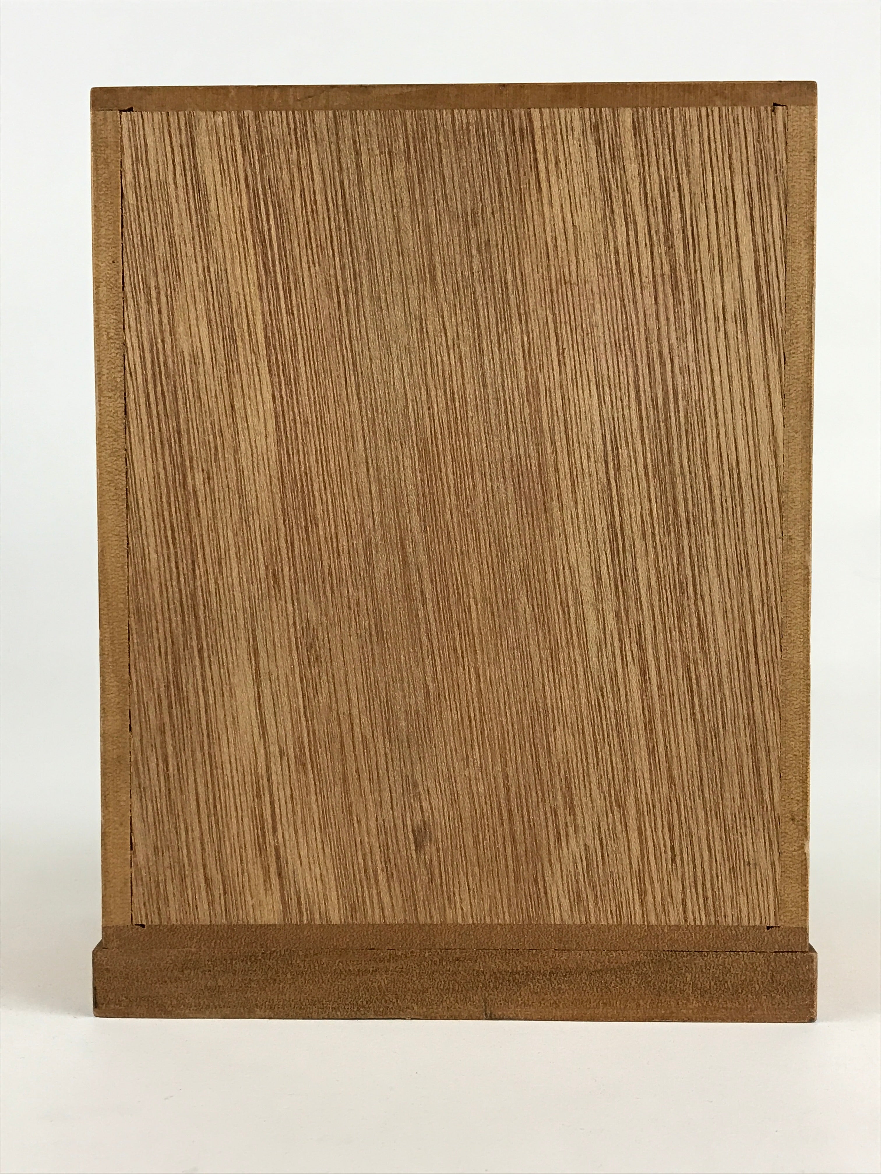 Japanese Wooden Sewing Box Haribako Vtg Tansu Chest 3 Drawers Family Crest T333