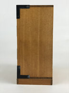 Japanese Wooden Sewing Box Haribako Vtg Tansu Chest 3 Drawers Family Crest T333