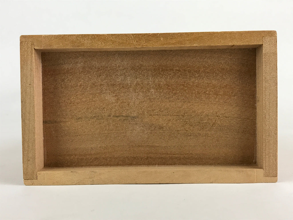 Japanese Wooden Sewing Box Haribako Vtg Tansu Chest 3 Drawers Family Crest T334