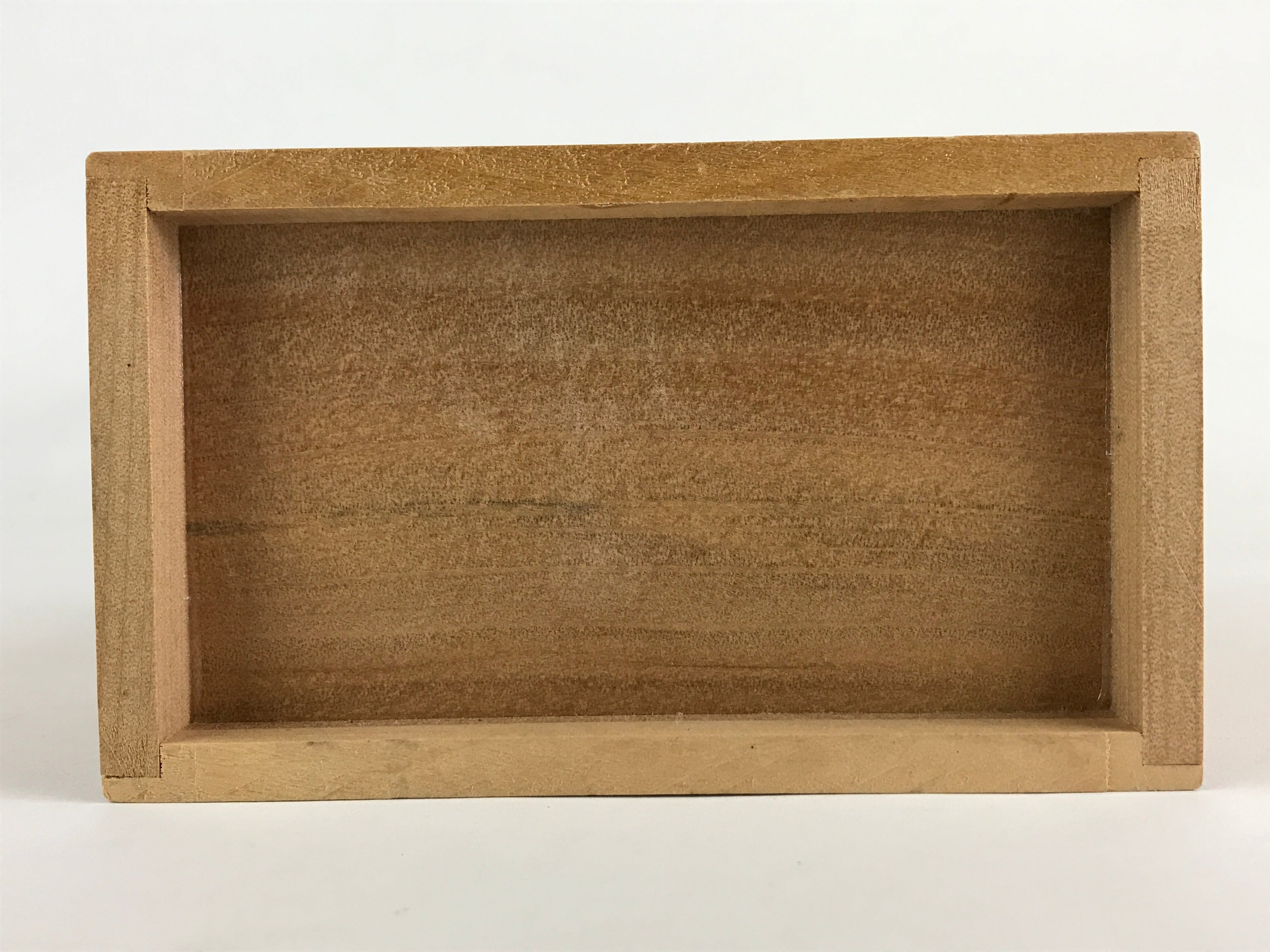 Japanese Wooden Sewing Box Haribako Vtg Tansu Chest 3 Drawers Family Crest T334