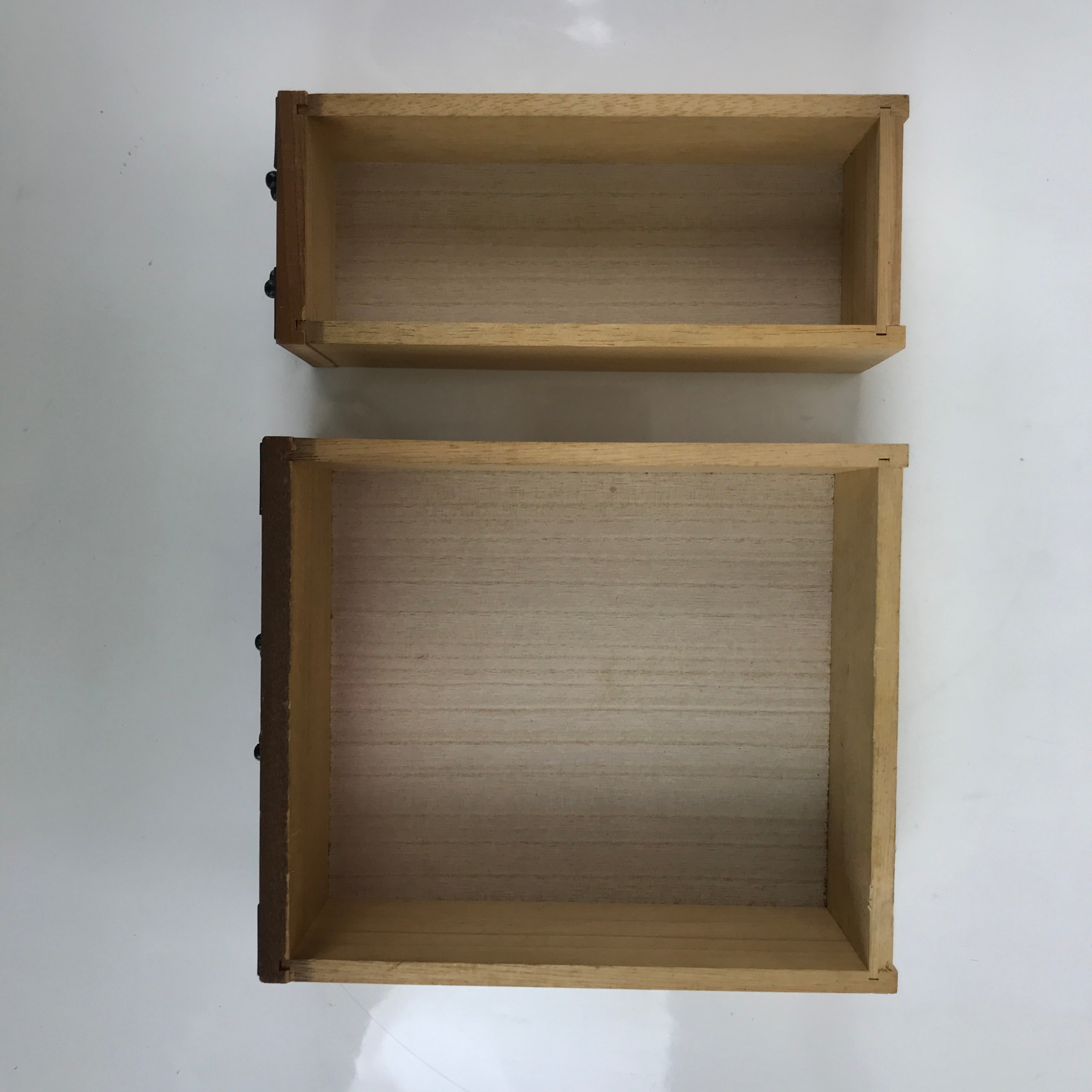 Japanese Wooden Sewing Box Haribako Vtg Tansu Chest 4 Drawers Pin Stand T394