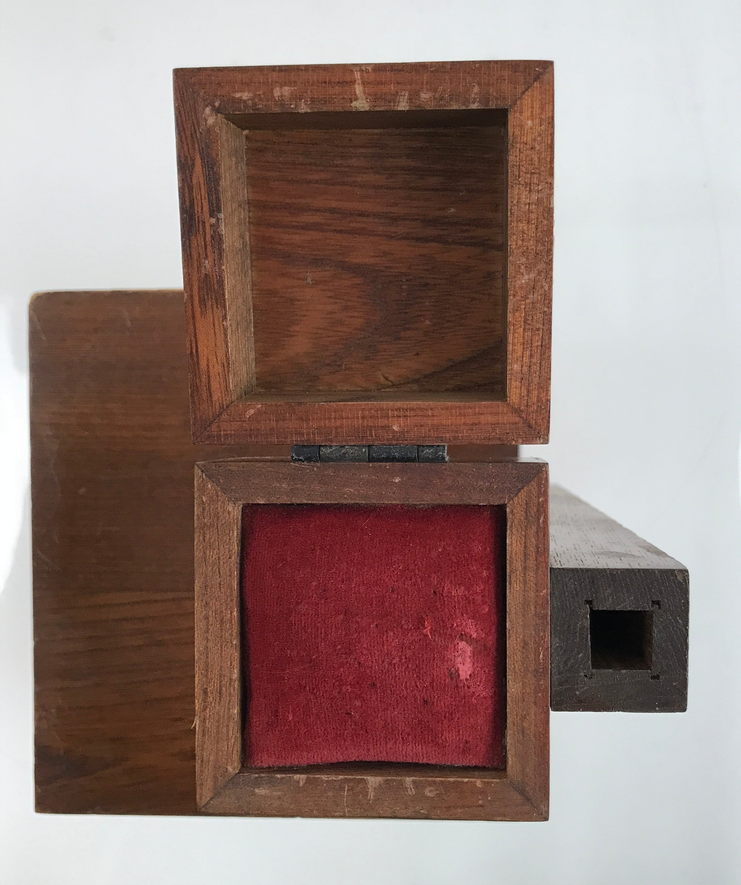 Japanese Wooden Sewing Box Haribako Vtg Tansu Chest 4 Drawers Pin Stand T394