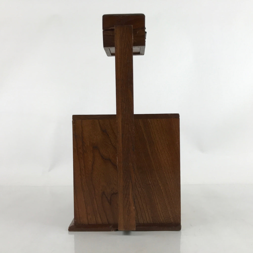 Japanese Wooden Sewing Box Haribako Vtg Tansu Chest 4 Drawers Pin Stand T394