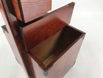 Japanese Wooden Sewing Box Haribako Vtg Tansu Chest 5 Drawers Pin Stand T359