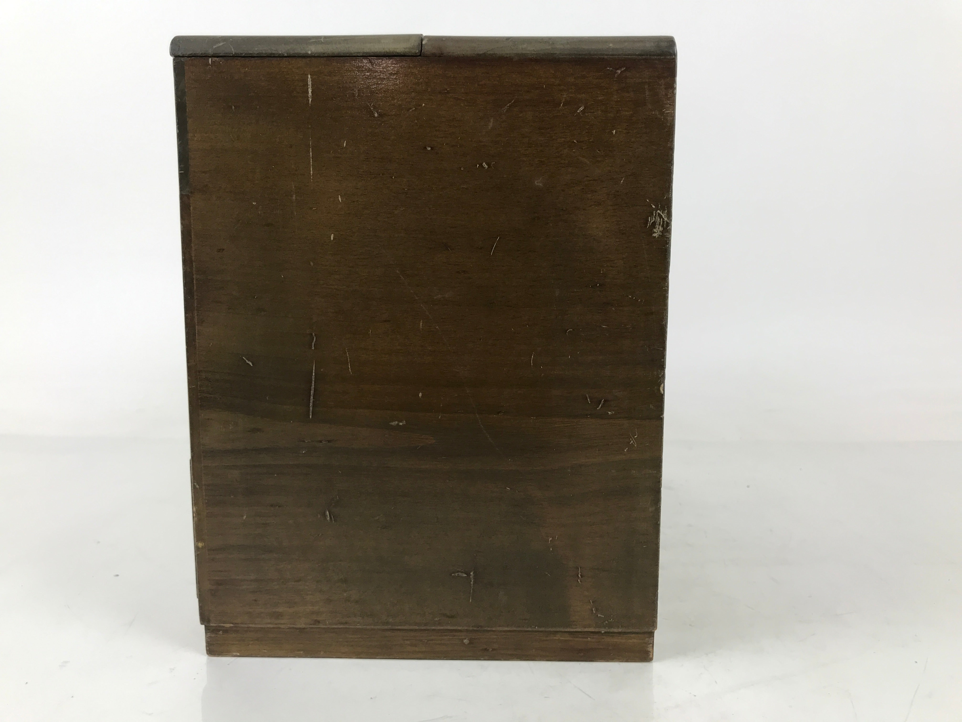 Japanese Wooden Sewing Box Haribako Vtg Tansu Trinket Chest 5 Drawers Brown T406