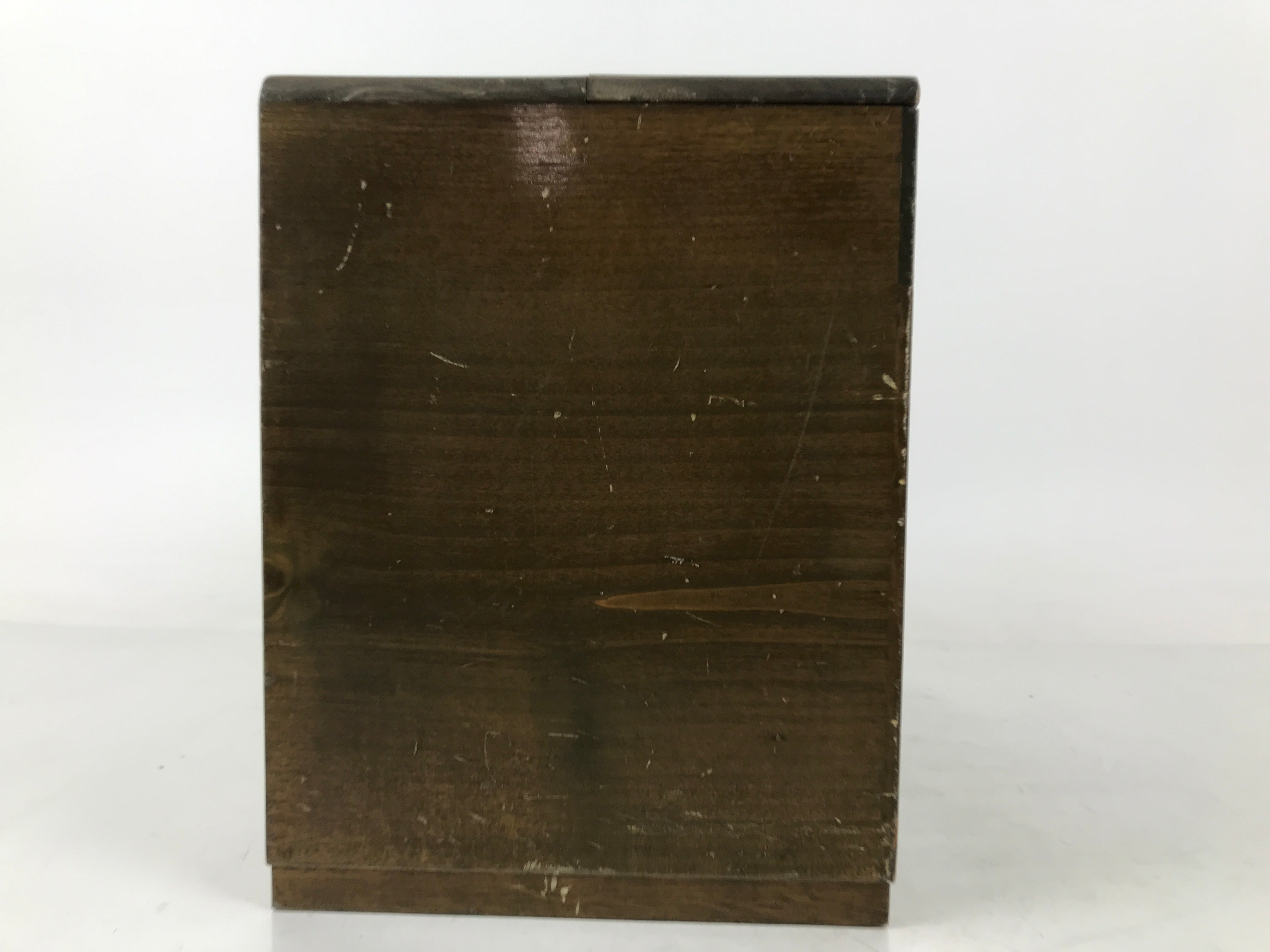 Japanese Wooden Sewing Box Haribako Vtg Tansu Trinket Chest 5 Drawers Brown T406