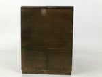 Japanese Wooden Sewing Box Haribako Vtg Tansu Trinket Chest 5 Drawers Brown T406