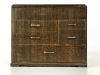 Japanese Wooden Sewing Box Haribako Vtg Tansu Trinket Chest 5 Drawers Brown T407