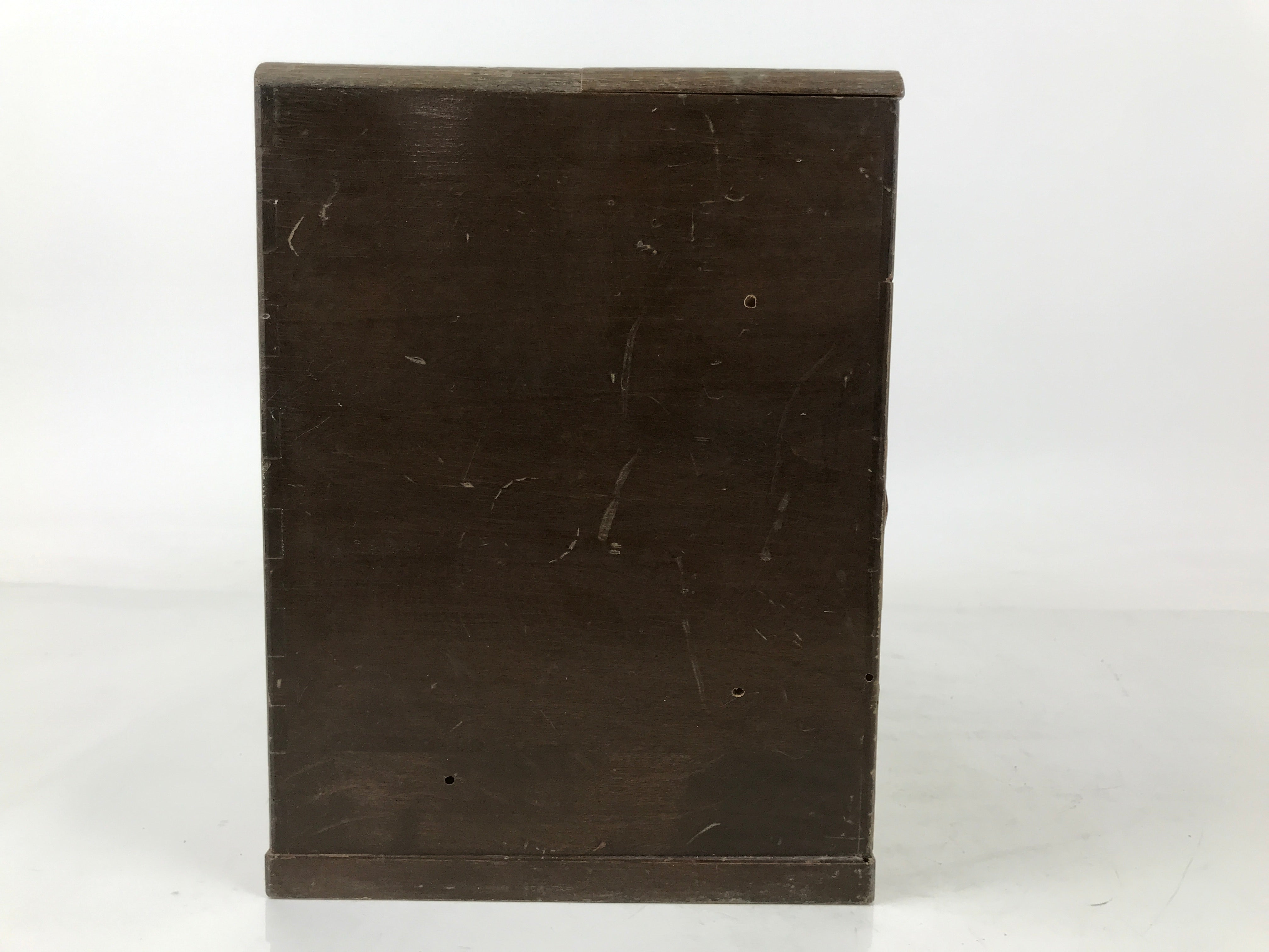 Japanese Wooden Sewing Box Haribako Vtg Tansu Trinket Chest 5 Drawers Brown T407
