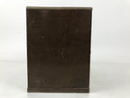 Japanese Wooden Sewing Box Haribako Vtg Tansu Trinket Chest 5 Drawers Brown T407