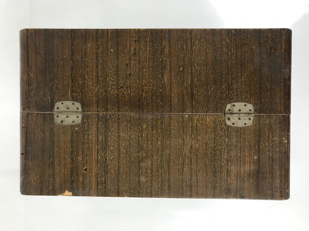 Japanese Wooden Sewing Box Haribako Vtg Tansu Trinket Chest 5 Drawers Brown T407