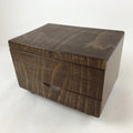 Japanese Wooden Sewing Box Vtg Haribako Lidded Tansu Chest 2 Drawers Brown T366