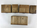 Japanese Wooden Sewing Box Vtg Haribako Tansu 5 Drawers Dark Brown T343
