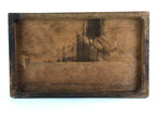 Japanese Wooden Sewing Box Vtg Haribako Tansu 5 Drawers Dark Brown T343