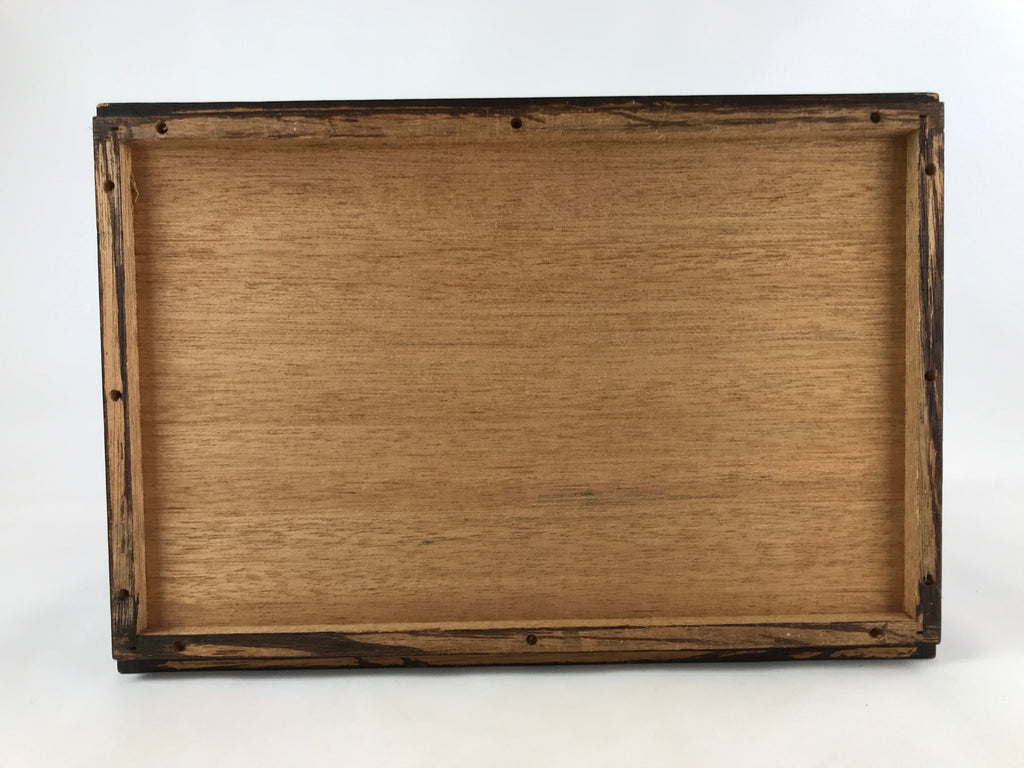 Japanese Wooden Sewing Box Vtg Haribako Unique Large Tansu Chest 4 Drawers T367
