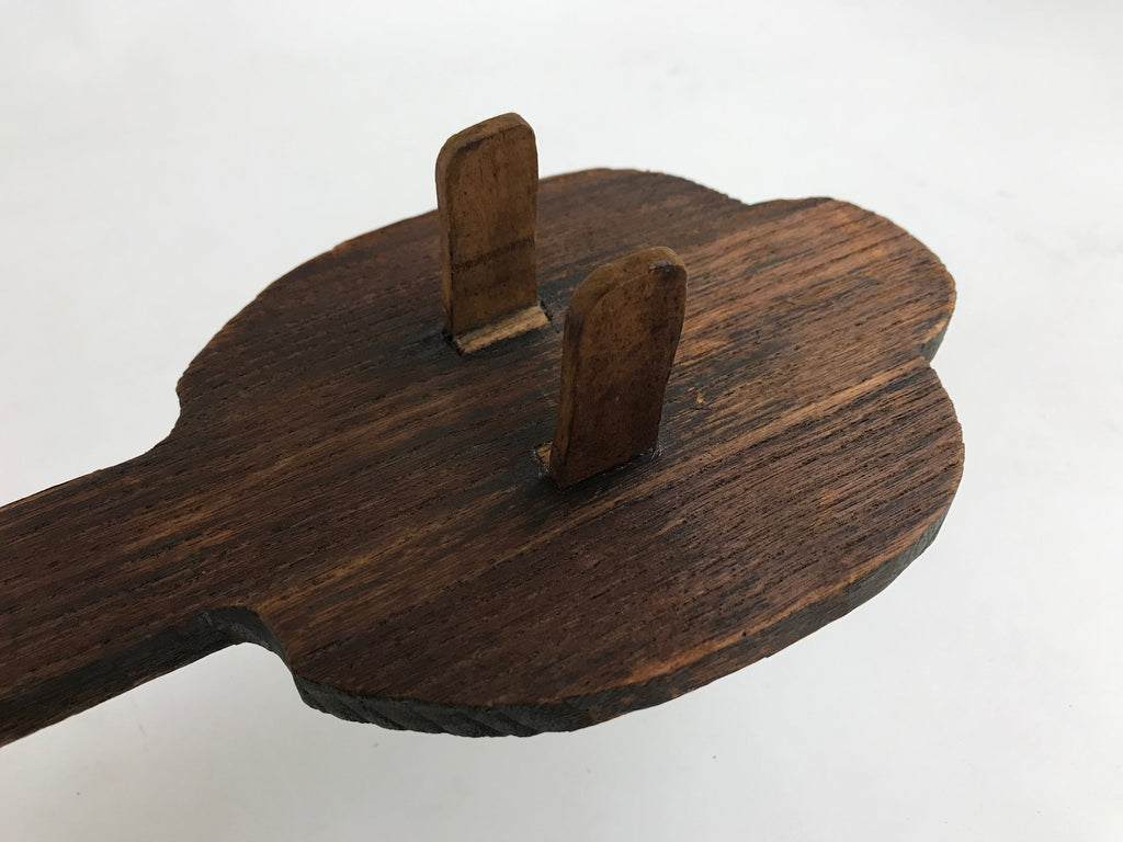Japanese Wooden Shamisen Storage Box Vtg Tall Instrument Stand 1 Drawer X56