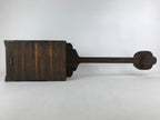 Japanese Wooden Shamisen Storage Box Vtg Tall Instrument Stand 1 Drawer X56