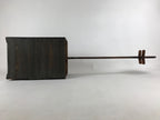 Japanese Wooden Shamisen Storage Box Vtg Tall Instrument Stand 1 Drawer X56