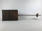 Japanese Wooden Shamisen Storage Box Vtg Tall Instrument Stand 1 Drawer X56