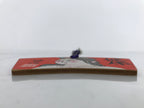 Japanese Wooden Shinto Ema Lucky Charm Health Shiko Munakata Buddhist Red EM92