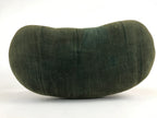 Japanese Wooden Shogi Go Armrest Vtg Kyousoku Green Cushion JK513
