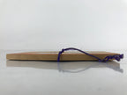 Japanese Wooden Shrine Plaque Ema Vtg 2 Rabbits Lucky Mallet Flowers EM66
