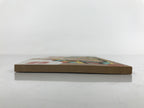 Japanese Wooden Shrine Plaque Ema Vtg Buddha Offering Life Feed Tigers EM64
