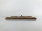 Japanese Wooden Shrine Plaque Ema Vtg Girl Dog Nagaratenjin Shrine EM69